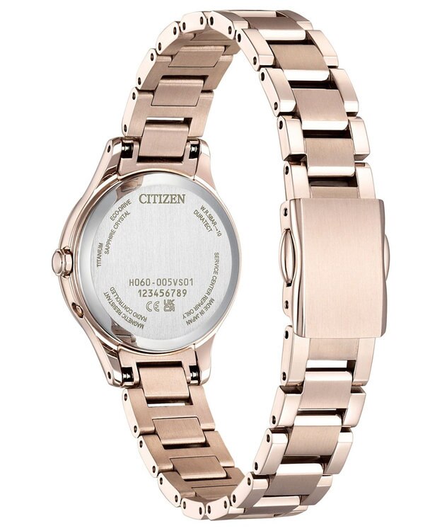 CITIZEN 【クロスシー】肌を美しくみせる「サクラピンク/R」が上品に輝くhikari collection　光発電エコ・ドライブ電波時計 サクラ色