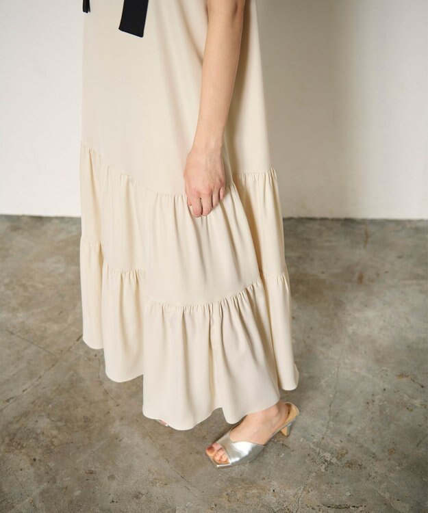 GRACE CONTINENTAL ティアードロングワンピース キナリ