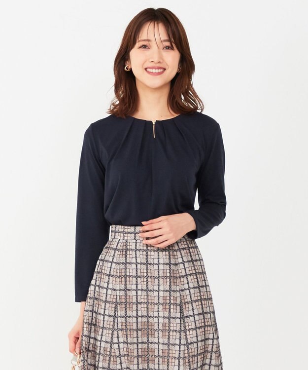 ANY SIS 【吸水速乾】コンフォートジャージータック カットソー ネイビー