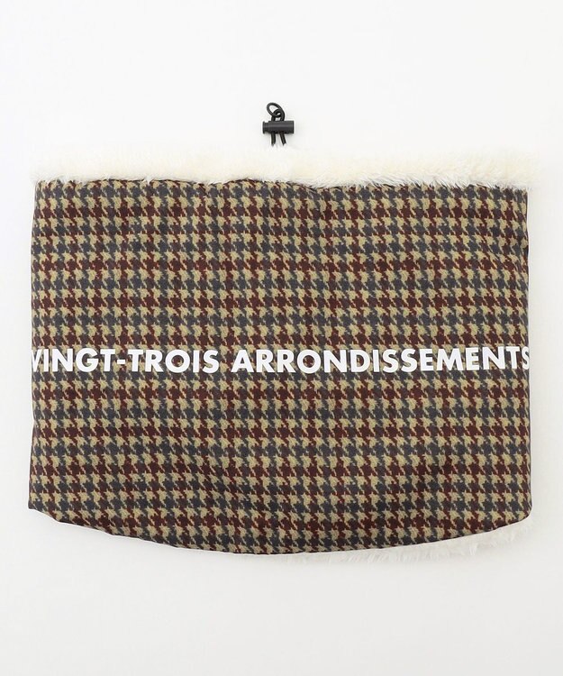 23区GOLF 【UNISEX】裏ボアネックウォーマー ダークブラウン系3