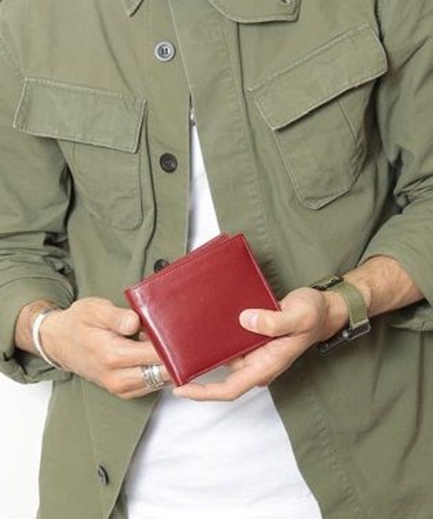 UNBILLION Otias バッファローレザー二つ折り財布 レッド