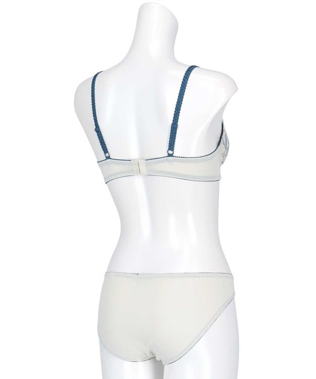 AMPHI ブラジャー ショーツセット 自然なまる胸メイク 【ブラ＆ショーツセット】 上下セット ブラ BCC231 アンフィ／ワコール グレイッシュブルー