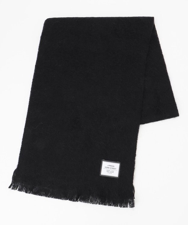 J.PRESS YORK STREET 【UNISEX】モヘア マフラー ブラック系