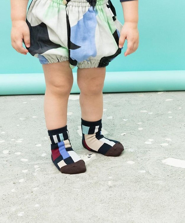 TRICOTE RANDOM PATCH SOCKS / ランダムパッチ キッズソックス (KIDS) 05BOY