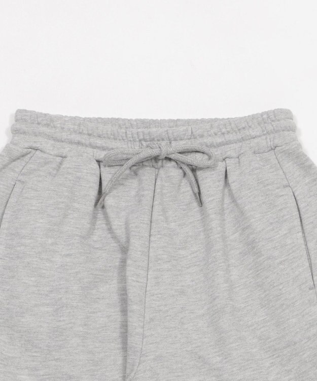 WEGO 【ウエストゴム/SMLサイズ展開】カーブデザインスウェットパンツ 杢グレー