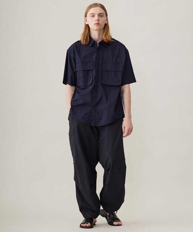 UNFILO MENS Light Move ポケットシャツ [24年春夏商品] ネイビー