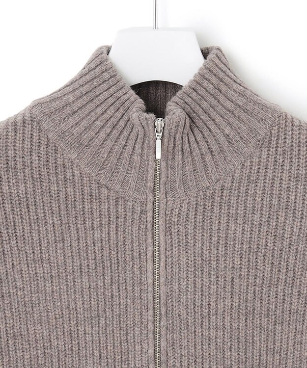 J.PRESS YORK STREET 【UNISEX】フルジップニット カーディガン ブラウン系