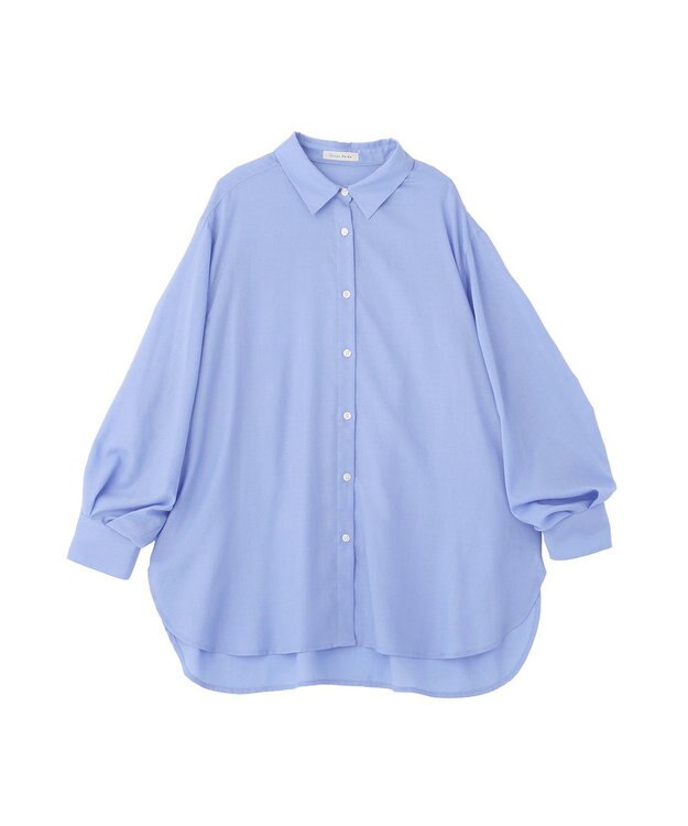 Green Parks 【しゃれシャツ】イージーケアシャーリングシャツ Sax