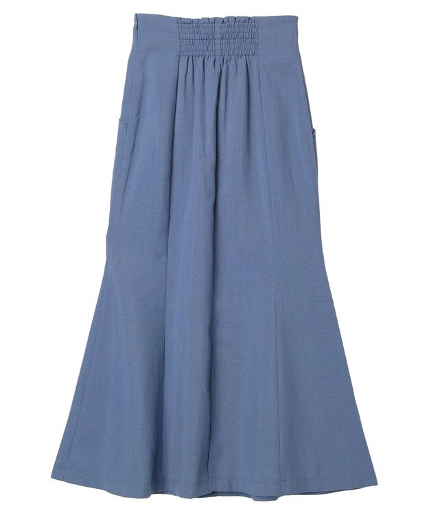 earth music&ecology フロントボタンマーメイドスカート Blue