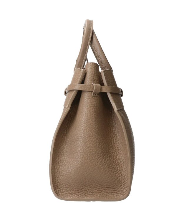 INTER-CHAUSSURES 【CHRISTIAN VILLA】レザーハンドバッグ オーク