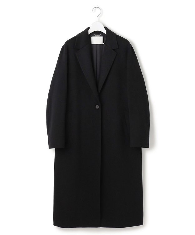 ICB ピュアカシミヤ チェスターコート ブラック系