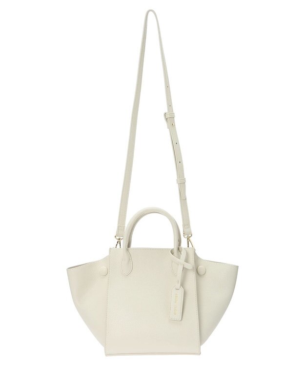 Green Parks ・ｃａｃｈｅ　ｃａｃｈｅ　サイドボタン２ＷＡＹトート Ivory