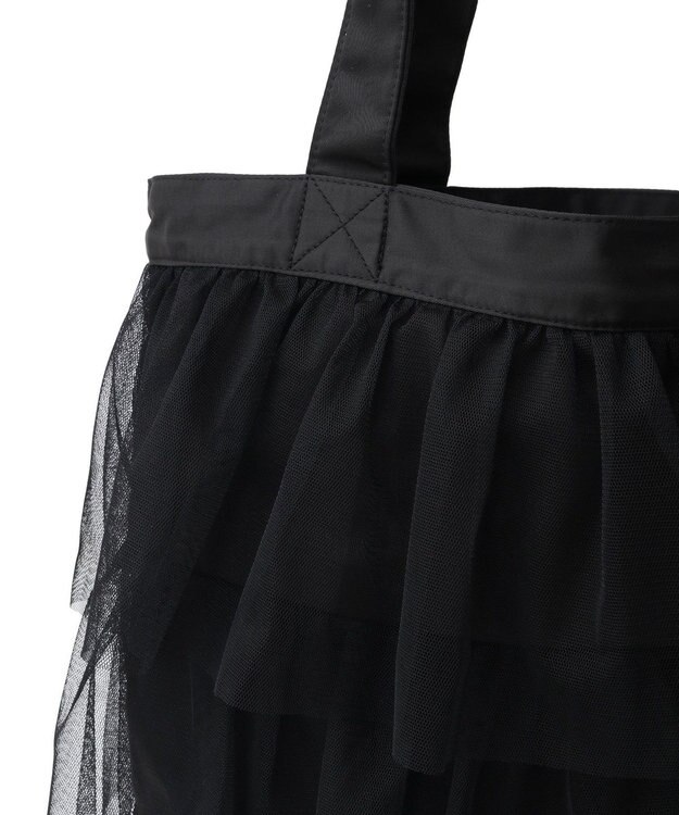 AMERICAN HOLIC チュールティアードフリルＢＡＧ Black