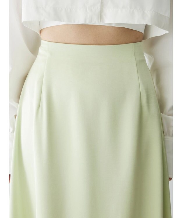 Green Parks AnriettMusee サテンナロースカート Lime Green