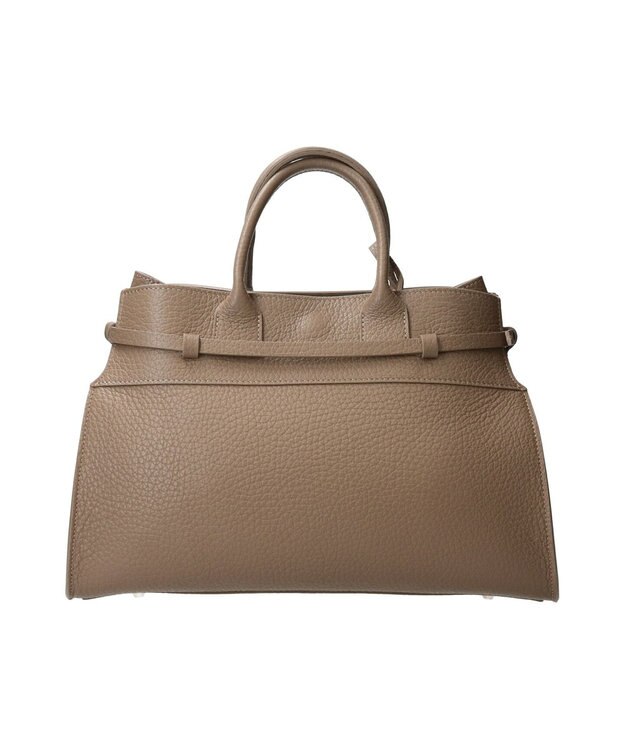 INTER-CHAUSSURES 【CHRISTIAN VILLA】レザーハンドバッグ オーク