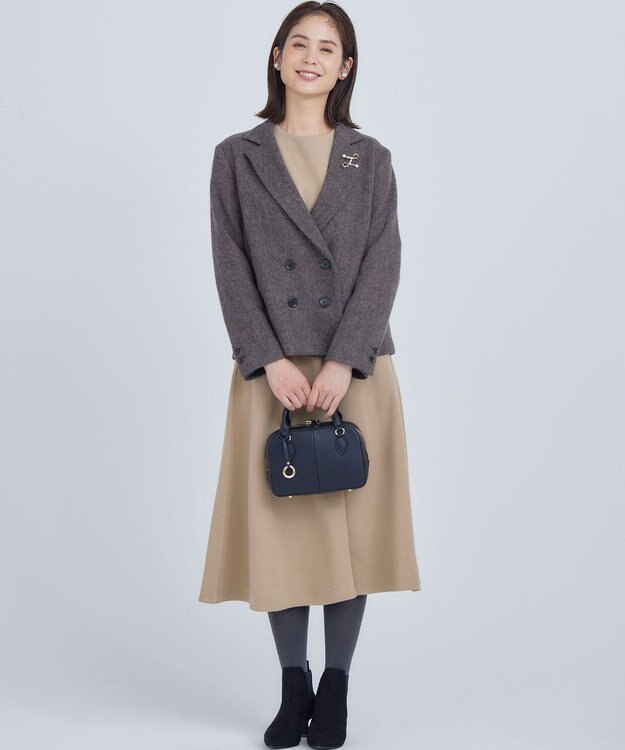 組曲 S 【2SET・WEB限定】ウール混ジャージー セットアップ ベージュ系