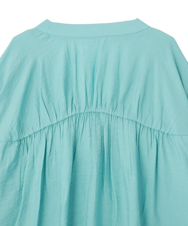 Green Parks リブドッキングシアーシャツ Blue