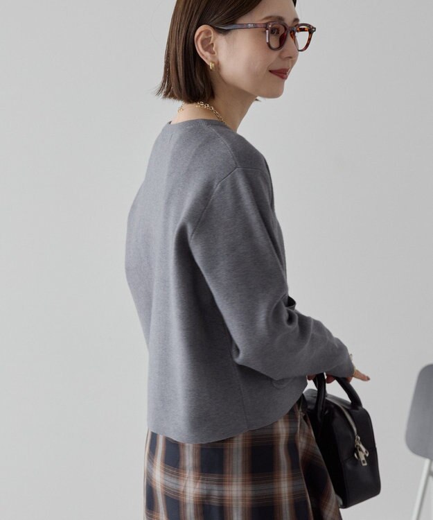 AMERICAN HOLIC バイパチリングドットニットカーディガン Gray Mixture