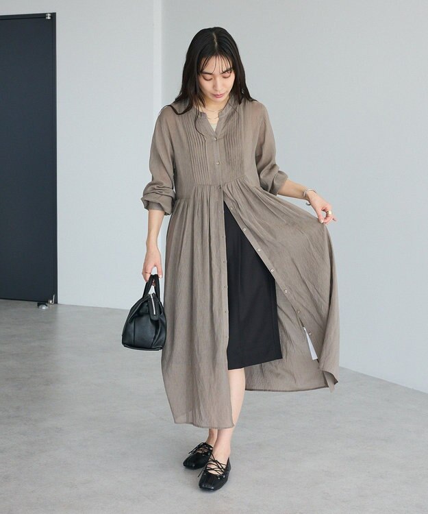 CRAFT STANDARD BOUTIQUE ヴィンテージボイルワンピース/羽織 Light Brown