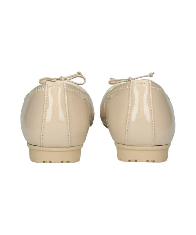 Bridget Birkin ＜3E＞【Bridget Birkin Walk】シンプルリボンバレエパンプス ライトベージュエナメル