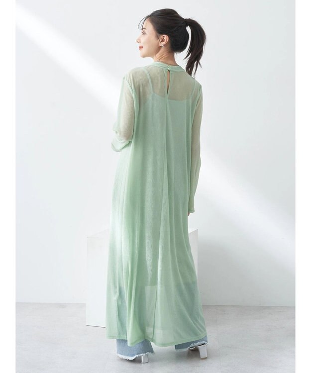 earth music&ecology ＳＥＴ２点シアーワンピース＋ペチワンピース Mint