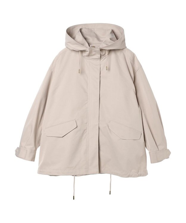 earth music&ecology マルチウェイマウンテンパーカー（ファー） Beige