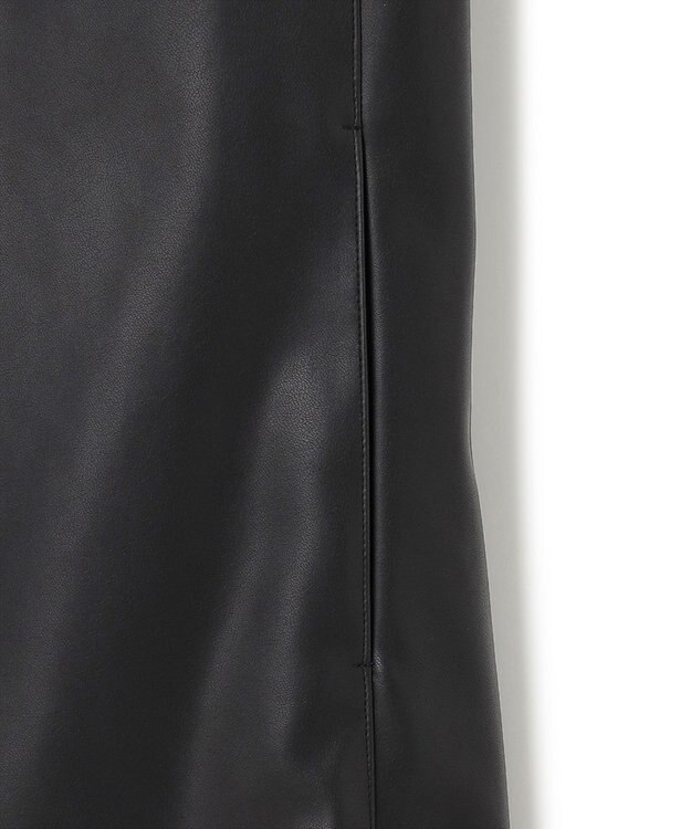 ICB フェイクレザー ベスト ブラック系