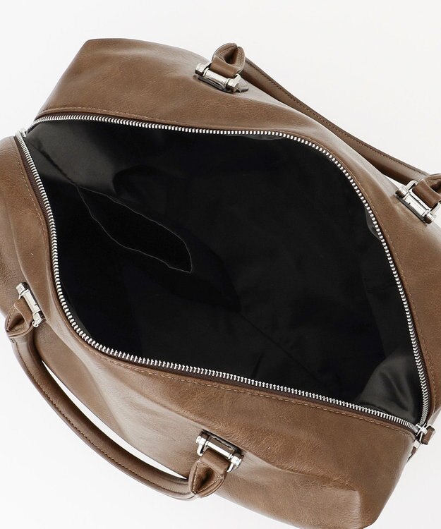 UNBILLION 【テレビ ドラマ着用アイテム】Otias アンティークタイプ合皮2WAYボストン ブラウン