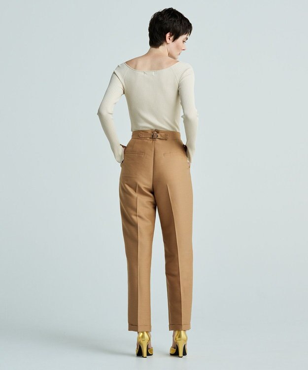 uncrave 【洗える】スムースニット オフショルプルオーバー（uncrave WHITE） エクリュ