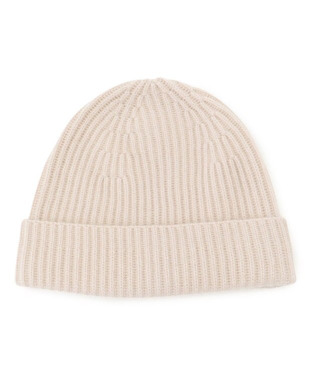 23区 ピュアカシミヤ ニット帽 ベージュ系