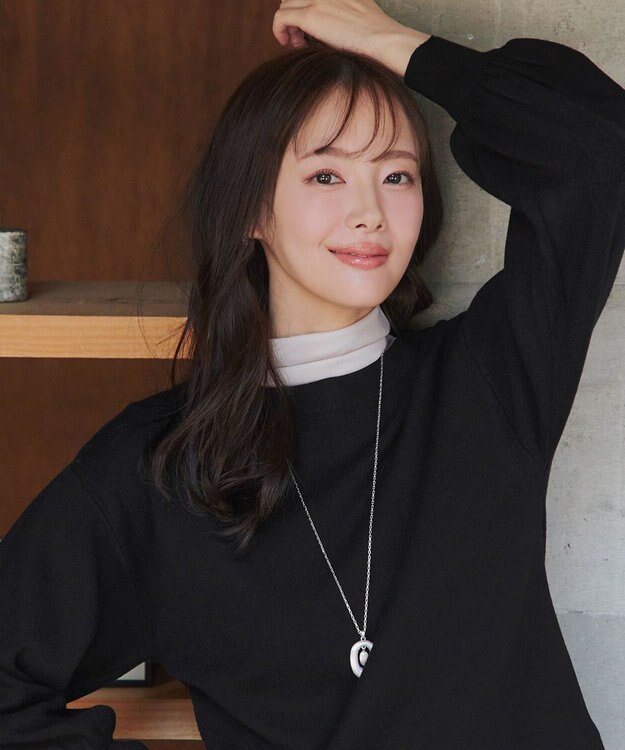 Tiaclasse 【安田美沙子さん着用・新色追加・洗える】ボリュームパフスリーブニット ブラック