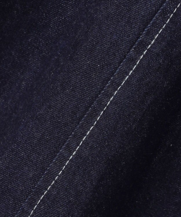 Feroux デニムミディ ワンピース ネイビー系