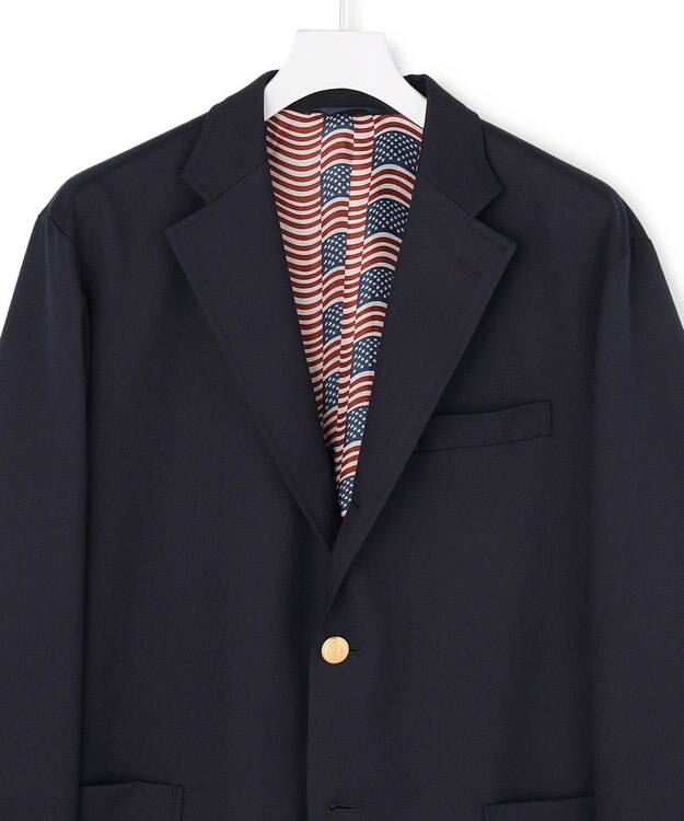 J.PRESS YORK STREET 【UNISEX】シングルブレザー / 3B / 金釦 / 背抜き ネイビー系