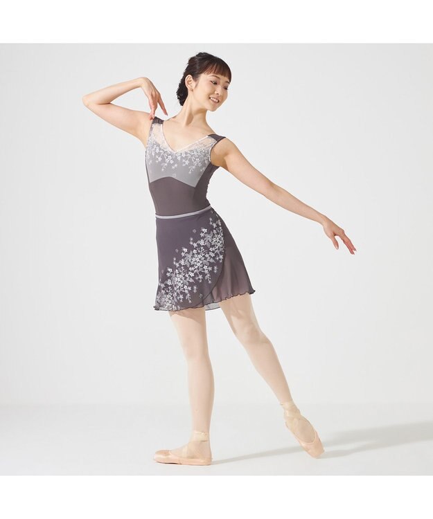 Chacott ◎【Nela ライン】巻きスカート チャコ-ルグレー