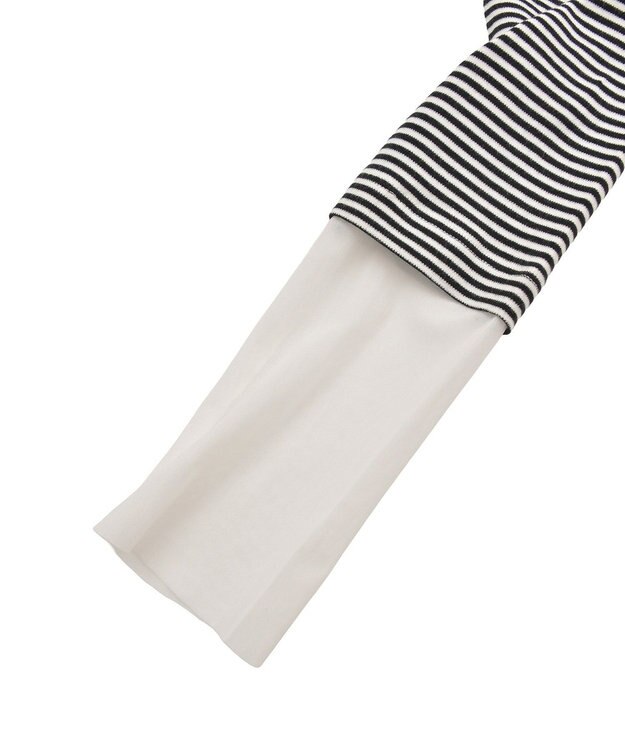 AMERICAN HOLIC 袖チュールレイヤードプルオーバー Border