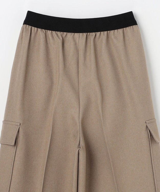 ANY L 【ウエストゴム】カーゴタックパンツ ベージュ