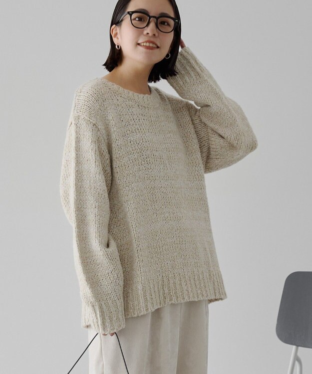 AMERICAN HOLIC メランジルーズニットプルオーバー Ivory