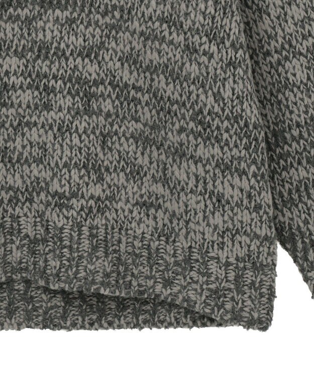 AMERICAN HOLIC メランジルーズニットプルオーバー Charcoal Gray