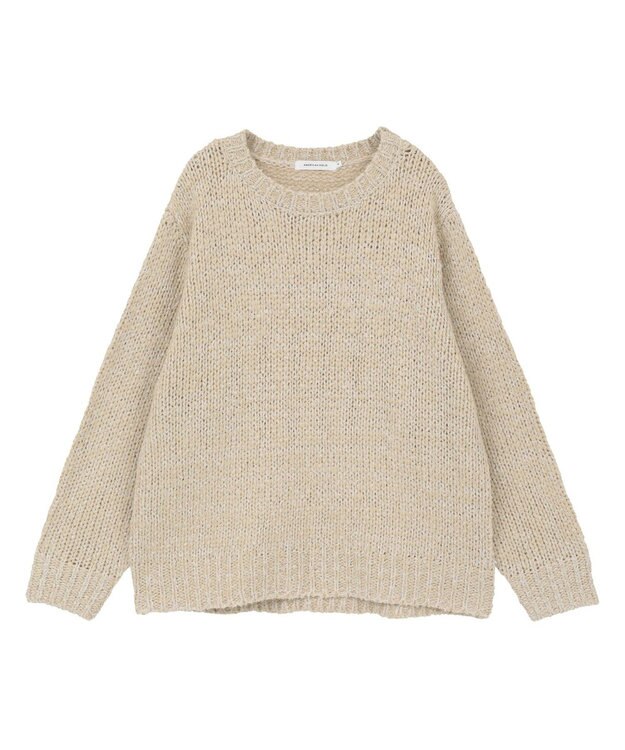 AMERICAN HOLIC メランジルーズニットプルオーバー Ivory