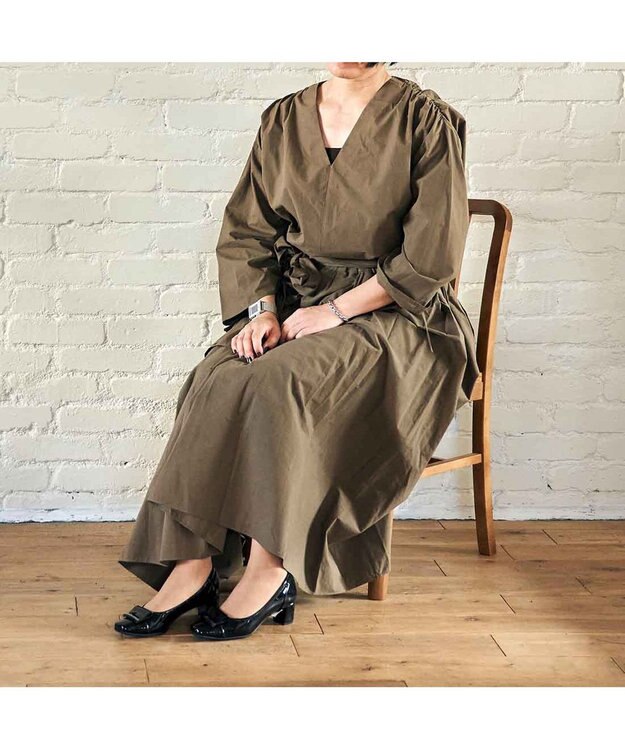 Riz raffinee <Riz raffinee>【レイン対応】スクエアトゥレインパンプス ブラックエナメル