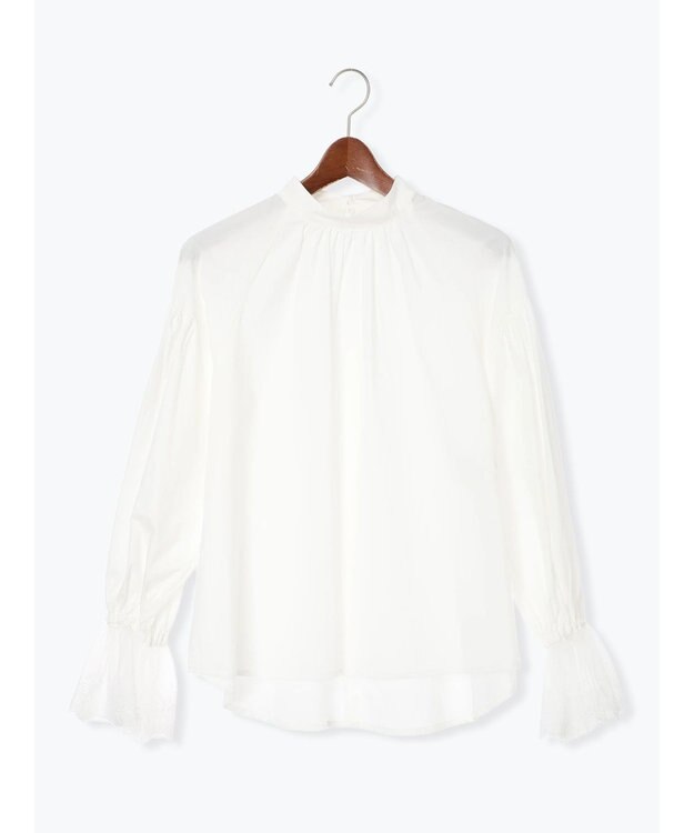 Te chichi レースカフスボリュームスリーブブラウス オフホワイト