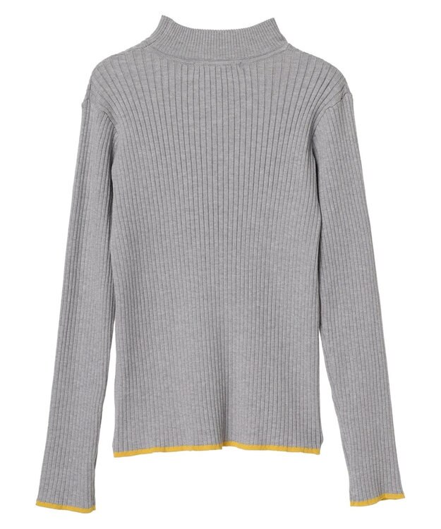 Green Parks ・ＥＬＥＮＣＡＲＥ　ＤＵＥ　ハイショクリブハイネックニット Gray Mixture