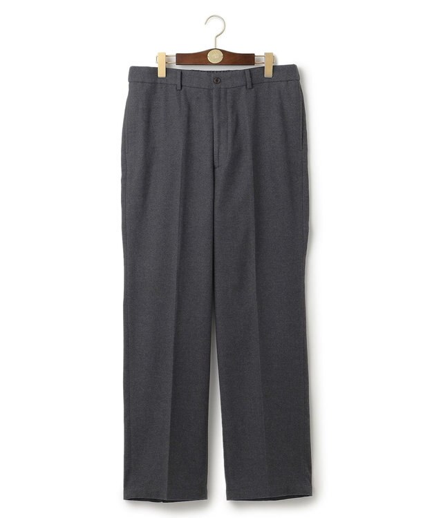 J.PRESS MEN カシミヤタッチワイド イージーパンツ グレー系