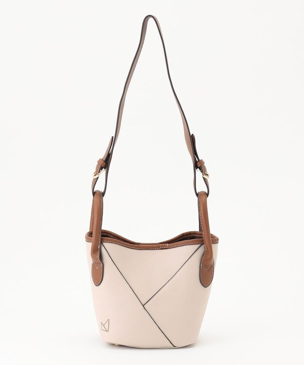 LA BAGAGERIE 【maison vert】 【シュリンク合皮・軽量】変形2WAYミニバッグ ライトグレー