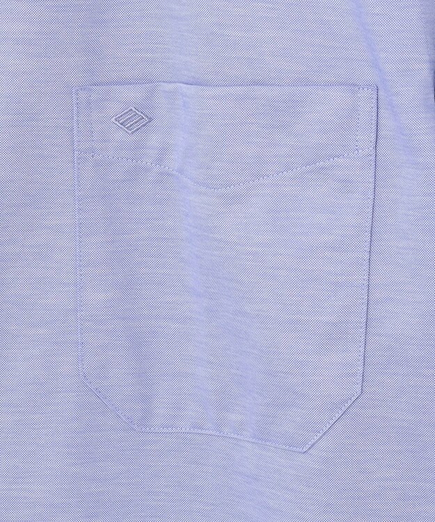 JOSEPH ABBOUD 【キングサイズ・ジャージー素材】シャンブレー シャツ サックスブルー系