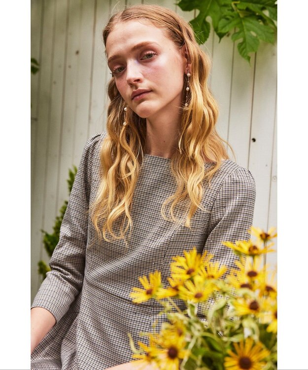 TOCCA 【洗える】MEMORY OF AUTUMN ドレス ブルー系