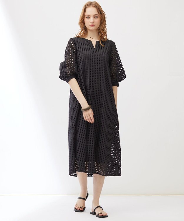 23区 【Indian Factory】アイレットレース ワンピース ブラック系