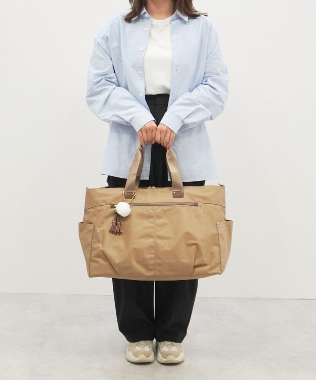 ACE BAGS & LUGGAGE kanana project collection タッセル-e ボストンバッグ 68875 ベージュ