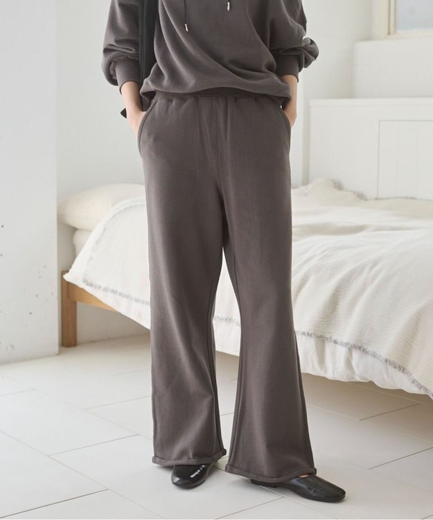WEGO 【ANGIE VINTAGE/セットアップ対応】ワイドスウェットパンツ スミクロ