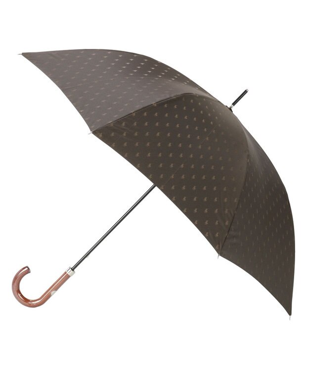 MOONBAT POLO RALPH LAUREN メンズ 長傘 ポロポニー ジャカード／日本製 ダークブラウン